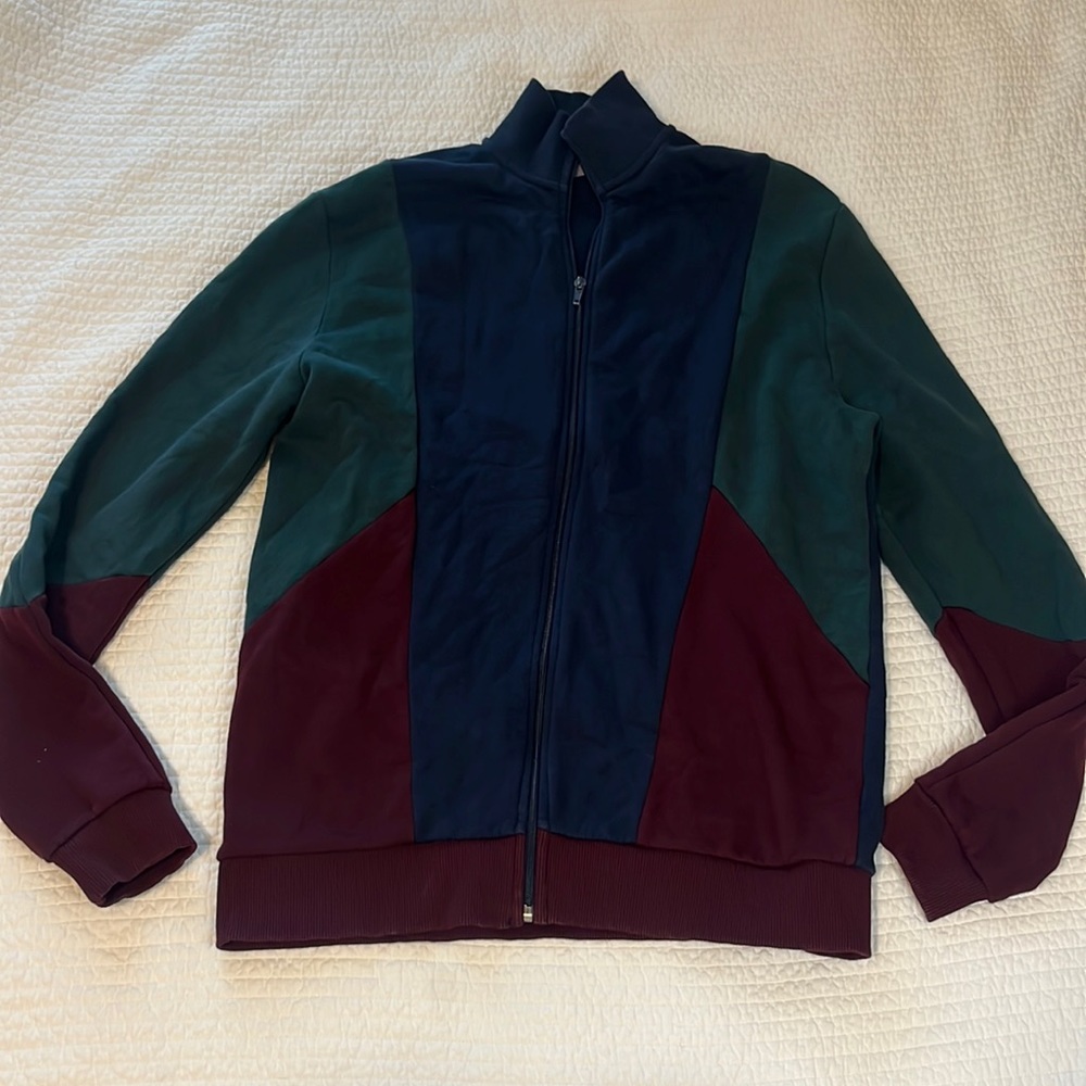 Men’s ASOS’s Multi Colored Jersey Track Bomber Jacket